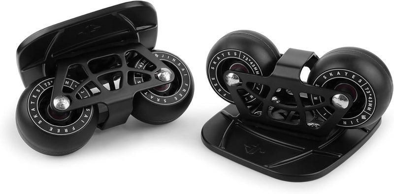 Sanxup FreeSkates Portable Roller Road Drift Skates Plate, with Aluminum Alloy Deck Non-Slip, Board Split Skateboard with PU Wheels High-end Bearings - Image 1